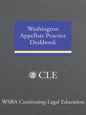 cover image of Washington Appellate Practice Deskbook, Volume 1